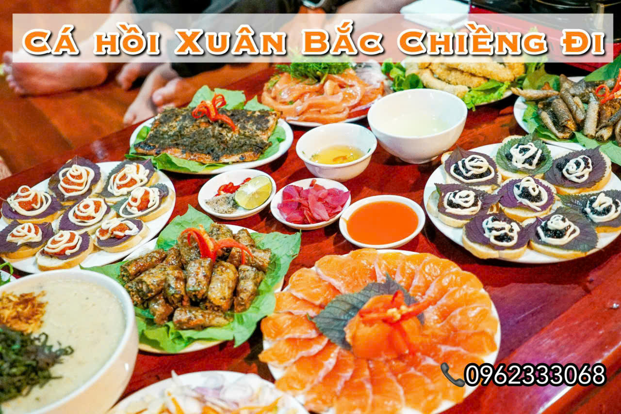 nhà hàng cá hồi xuân bắc chiềng đi